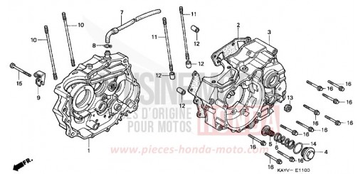 CARTER MOTEUR NX125V de 1997